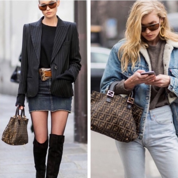 Fendi: Zucca Tobacco FF Handle Tote - Picture 11 of 16